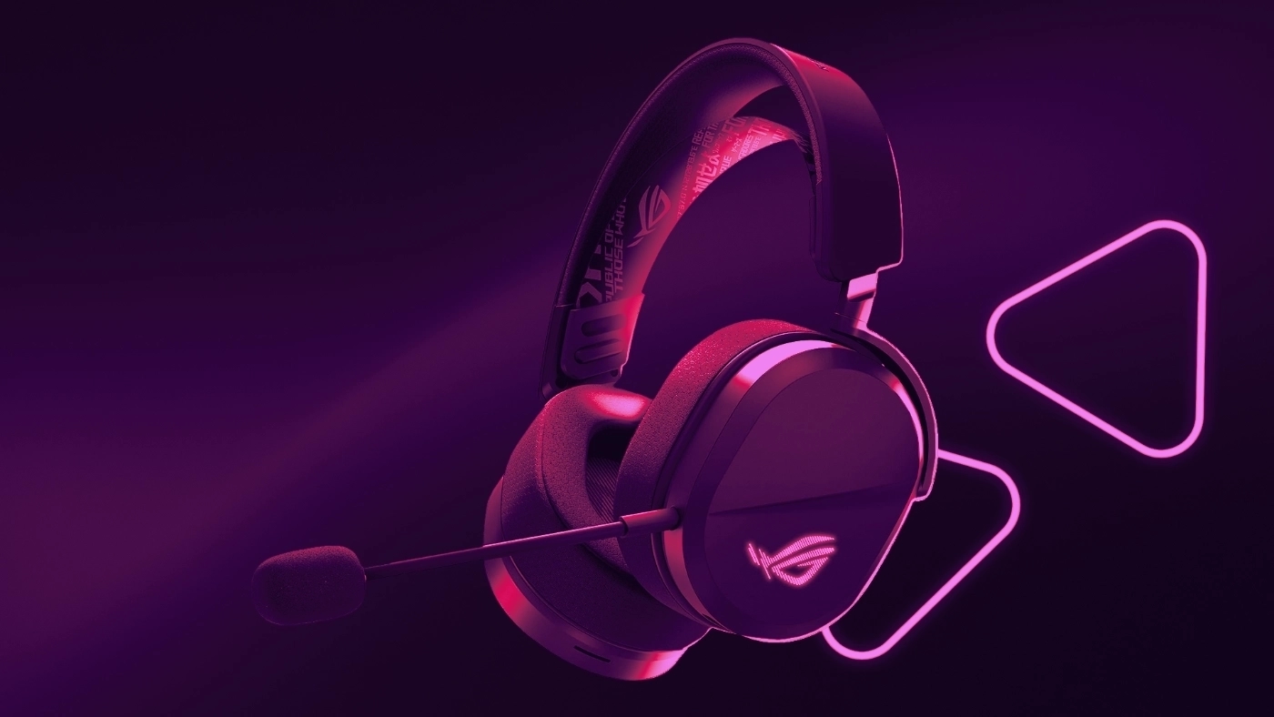 ASUS ROG Pelta Wireless Gaming Headset, 50mm Drivers, 70Hr Battery, Tri-Mode